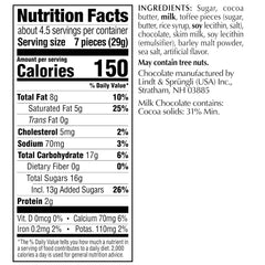 Toffee and Sea Salt Milk Chocolate CLASSIC RECIPE Bar (4.4 oz)