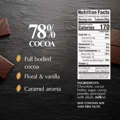 78% Cocoa Dark Chocolate EXCELLENCE Bar (3.5 oz)