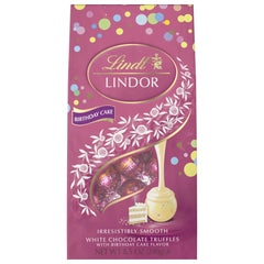 Birthday Cake White Chocolate LINDOR Truffles 20-pc Bag (8.5 oz)
