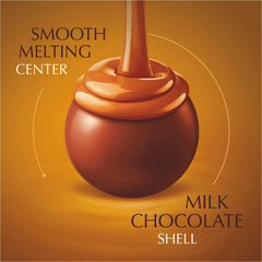 Caramel Milk Chocolate LINDOR Truffles 800-pc Case (353 oz)
