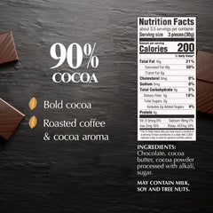 90% Cocoa Dark Chocolate EXCELLENCE Bar (3.5 oz)