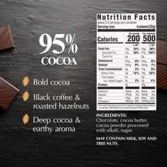 95% Cocoa Dark Chocolate EXCELLENCE Bar (2.8 oz)
